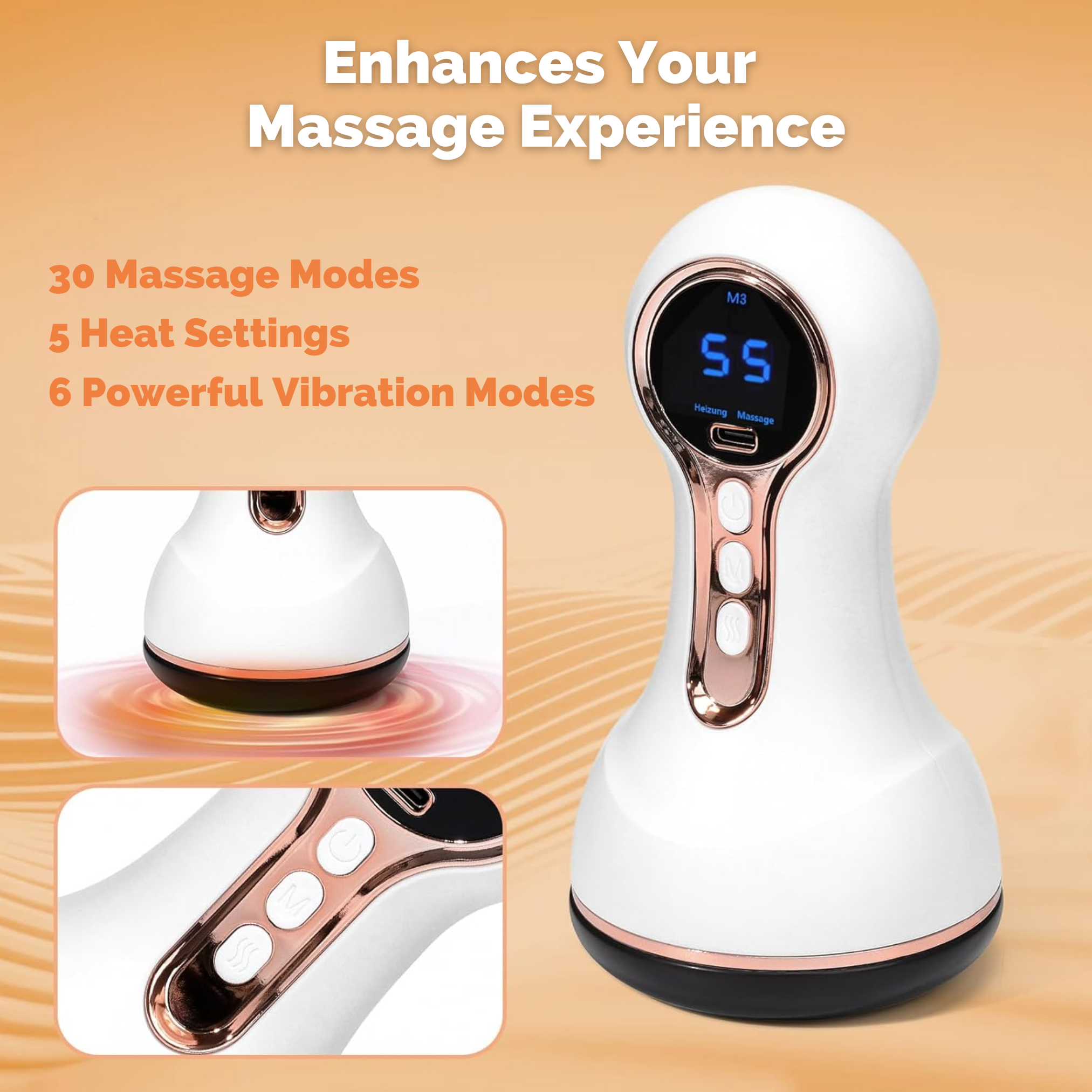 VitalPath® Swelling Relief Massager – Lymphatic Drainage Technology for Water Retention & Circulation Support